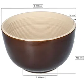 KOTARBAU KOTARBAU® Tonschüssel Keramik Rührschüssel Backschüssel aus Steingut Ø 20 cm
