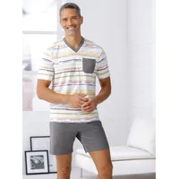 Sieh an! Shorty in ecru-anthrazit-bedruckt | Gr.: 52/54