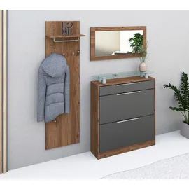 borchardt Möbel Oliva Garderoben-Set 3-tlg 0 x 0 x 0 grau