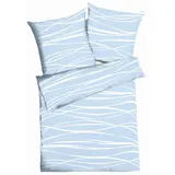 KAEPPEL Motion Mako-Satin hellblau 135 x 200 cm + 80 x 80 cm