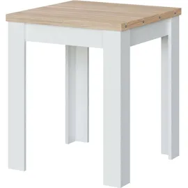 Dmora Newark 67 x 79 x 67 cm weiß/eiche