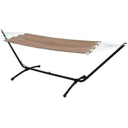 Outdoor Hängematte mit Gestell - 310cm Hängemattengestell 190x80 Stabhängematte