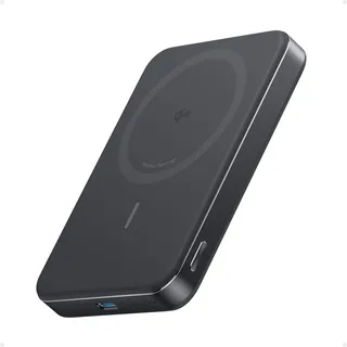 Anker MagGo Powerbank, Ultra-schlankes 10.000mAh magnetisches Akkupack, Qi2-zertifiziert, portabel, 15W Ultra-schnelles MagSafe-kompatibles Ladegerät, ergonomisches Design, nur für iPhone 16/15/14/13