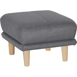 Fußhocker TRENDMANUFAKTUR "Cecilia", grau (hellgrau), B:66cm H:44cm T:66cm, Hocker