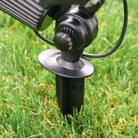 esotec Solarleuchte Aluminium wetterfest IP54 102546 grau