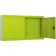 Proregal Werkzeugschrank hängend AMEGO | HxBxT 55x120x27,5cm | Metall | Abschließbar | Grün | Werstattschrank Hängeschrank