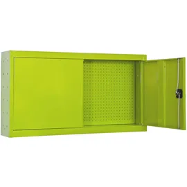 Proregal Werkzeugschrank hängend AMEGO | HxBxT 55x120x27,5cm | Metall | Abschließbar | Grün | Werstattschrank Hängeschrank