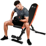 GarveeMore Hantelbank Hochbelastbare Hantelbank 1000LB, 8 Rücken/3 Sitz, klappbar platzs schwarz