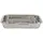 Domotti Bräter mit Rost 40 x 28,5 x 5 cm Ofenform Backform Edelstahl Auflaufform mit Gitter Grill silber rechteckig