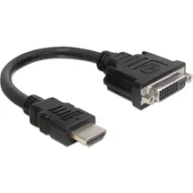 DeLock HDMI zu DVI Adapter 0,20 m Schwarz