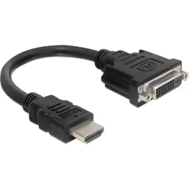 DeLock HDMI zu DVI Adapter 0,20 m Schwarz