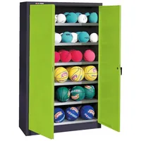C+P Ballschrank mit Vollblech-Flügeltüren (Typ 3). HxBxT 195x93x40 cm