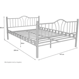 moebel-direkt-online möbel direkt online Metallbett 140x200 cm Santi