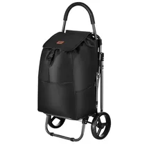 Nils Einkaufstrolley mit Sitz schwarz 40L