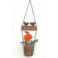 Denk Hänger 18338 Pflanzhänger Blumenampel mit Vögel "Willkommen" 70