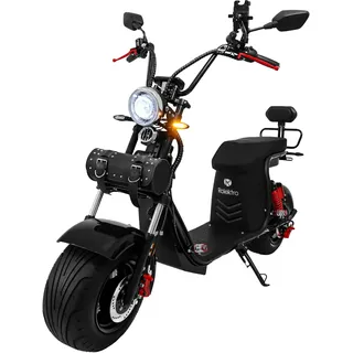Rolektro Rolektro, E-Chopper 45, schwarz 45 km/h, 60V-25,6Ah Lithium-Akku, 3000 Watt", - Schwarz