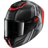 Shark Spartan RS Shawn Carbon Helm, schwarz-rot, Größe 2XL für Männer