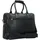Dermata Aktentasche Leder 39 cm Laptopfach schwarz