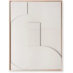HKliving - Relief gerahmtes Wandbild A, extra large, warm grey