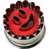 Dr. Oetker Ausstecher "Lachendes Gesicht", in Silber Ø Ø 5 cm