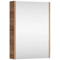 Planetmöbel Badezimmerspiegelschrank Spiegelschrank 50cm Gold Eiche goldfarben