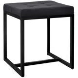 CLP Sitzhocker Barci mit schwarzem Gestell schwarz/Stoff