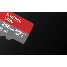 SanDisk Ultra microSD + SD-Adapter UHS-I U1 A1 120MB/s 256 GB