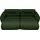 BeType Big-Sofa Be Fluffy Polyester 285 x 87 x 184 cm Dunkelgrün