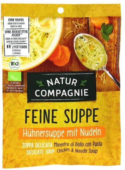 Natur Compagnie 2 x BIO Hühnersuppe mit Nudeln
