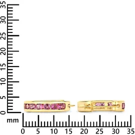 Rafaela Donata Creolen K84 gelbgold/rosa/rot 2013796 18