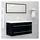 vidaXL Waschbeckenunterschrank Schwarz 100x38,5x48 cm Holzwerkstoff