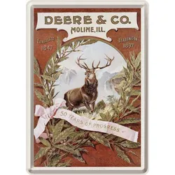 Magnetschild John Deere „DEERE & CO.“