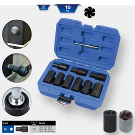 BRILLIANT TOOLS 1/2" Spiral-Profil-Stecknuss-Satz 10-tlg.