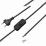 Sygonix SY-5044224 Strom Anschlusskabel Schwarz 1.50 m inkl. Ein/aus-schalter