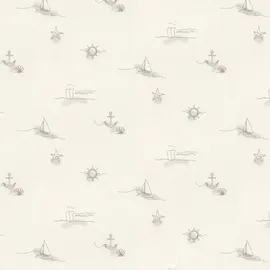 Rasch Textil Vliestapete Maritim 32 x 1000 cm 0 g Beige 429534