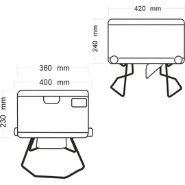 looseal EVO mobile Verschweißer‐Toilette Grau