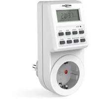 Ansmann 1260-0009 Steckdosen-Zeitschaltuhr digital Tagesprogramm, Wochenprogramm 3680W, Zufallsfunktion,