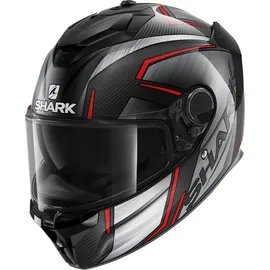 Shark Spartan GT Carbon Kromium Schwarz/Rot XS
