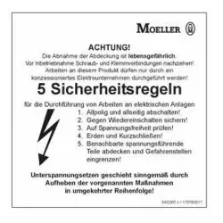 Eaton 113092 5 Sicherheitsregeln ZSD-SHR
