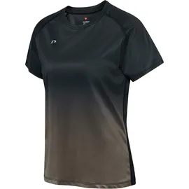New Line Newline Damen Nwlbeat Gradient W T-Shirt, in Black IRIS2 | Gr.: XXL