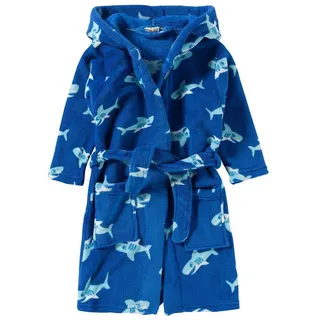 Playshoes Fleece-Bademantel Hai, Blau | Gr.: 110/116