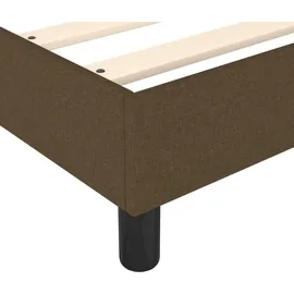 vidaXL Boxspringbett 120 x 200 cm Dunkelbraun