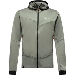 Salewa Fleecejacke Sella Crevasse Hooded Jacket (warm, leicht, hohe Bewegungsfreiheit) shadowgrün Herren