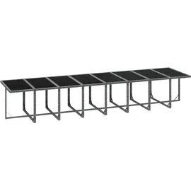 vidaXL Garten-Essgruppe 17-tlg. Grau