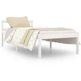 Seniorenbett Weiß 90x190 cm Massivholz Kiefer - Weiß