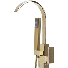 Beliani Freistehende Badewannenarmatur RIBBON Gold