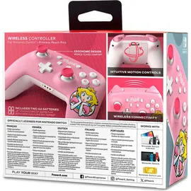 PowerA Enhanced Wireless Controller Princess Peach Pink für Nintendo Switch