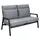 LC Garden »Sondrino« Living Lounge Set 4tlg. XL Sitzgruppe Loungemöbel Gartenset Textilen anthrazit