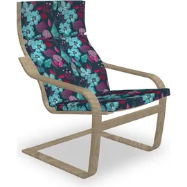 ABAKUHAUS Blume Poäng Sessel Polster 40 x 40 cm Mehrfarbig