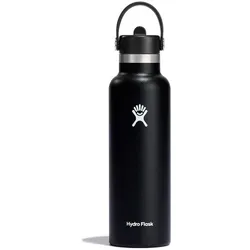 Hydro Flask Hydration Standard Flex Straw Cap Trinkflasche 621 ml black